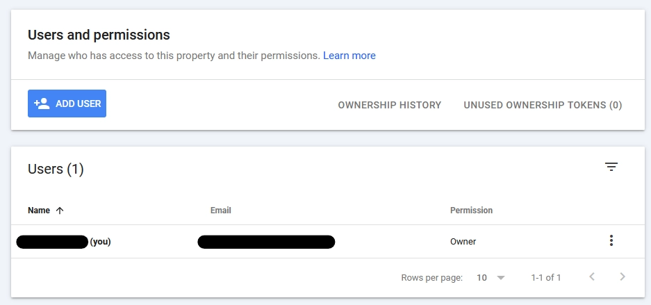 searchconsole lisaa uusi