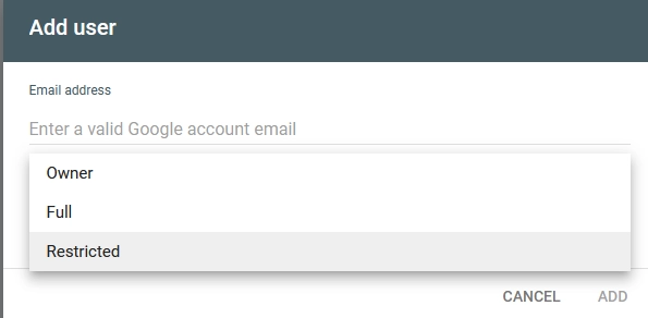 searchconsole oikeudet